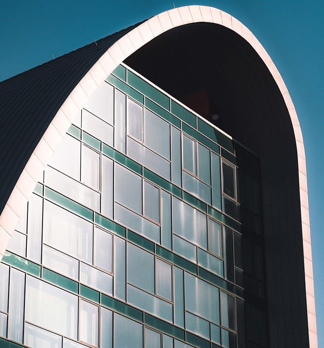Glass building exterior