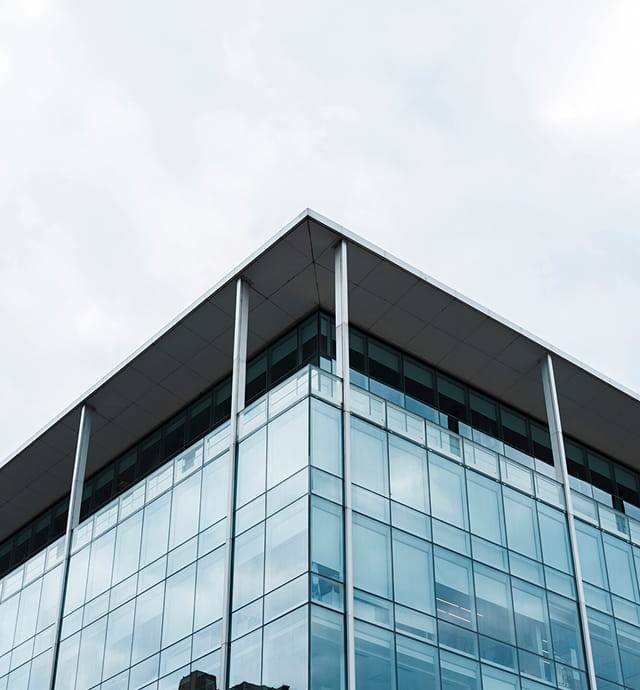 Glass building exterior